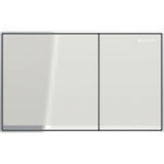 Pulsador Sigma60 de Geberit. Doble descarga, enrasado: gris arena, espejado, cromado brillante